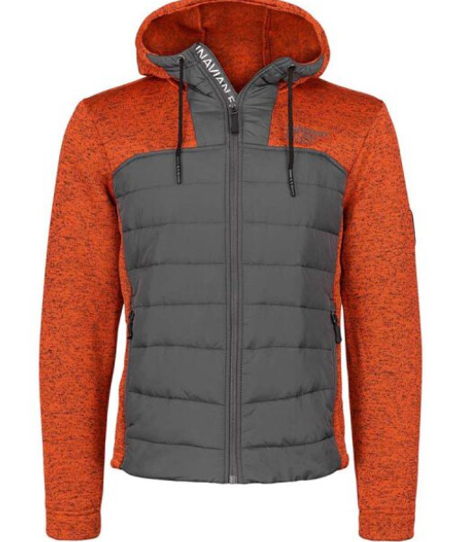Scandinavian Explorer Conbi Jacket-orange Grey-L