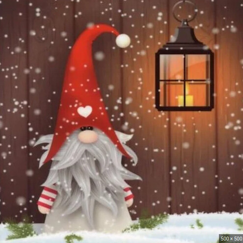 Ceramic Tile Trivet-Elf Hanging Lantern