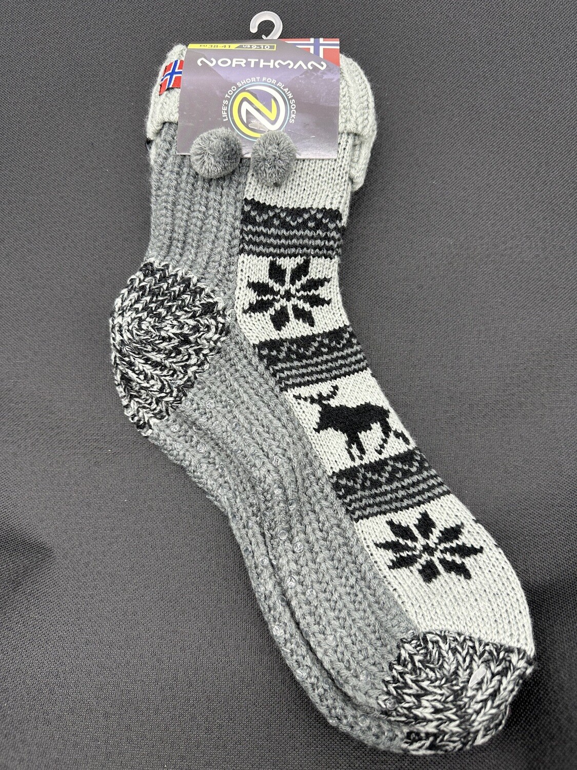 Rag Sock Grey Size 38-41