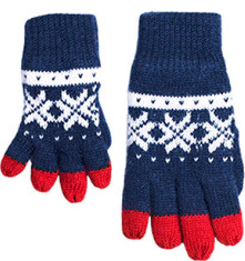 Gloves Children 1-2 Years Navy Red