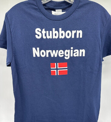 Tshirt Navy Stubborn Norw. S