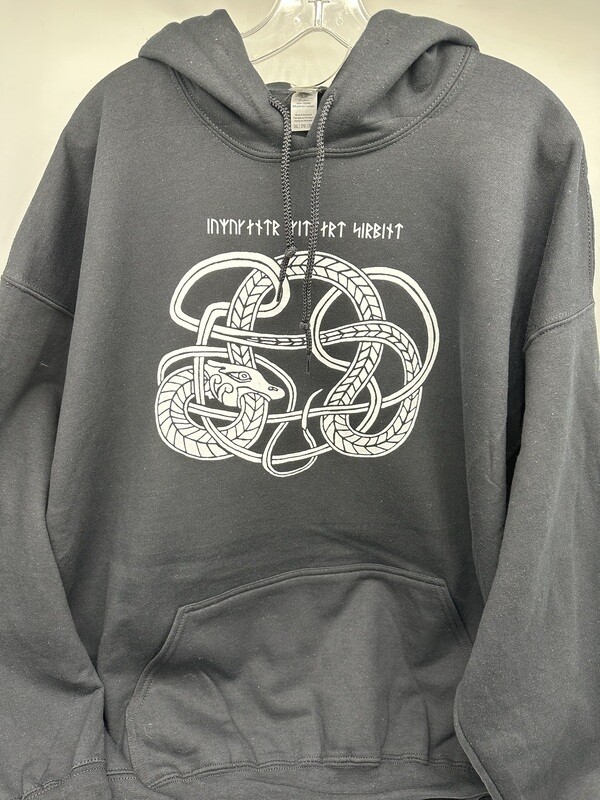 Hoodie Black Snake Rune M