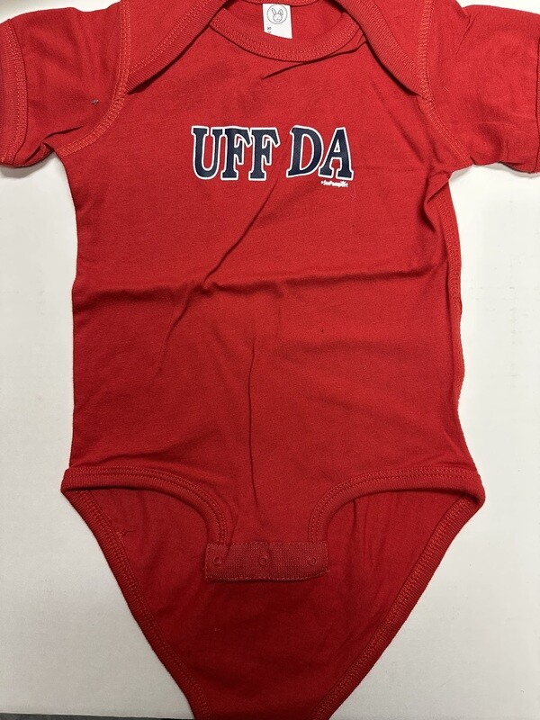 Onesie - Red Uff Da - 12 Mo.