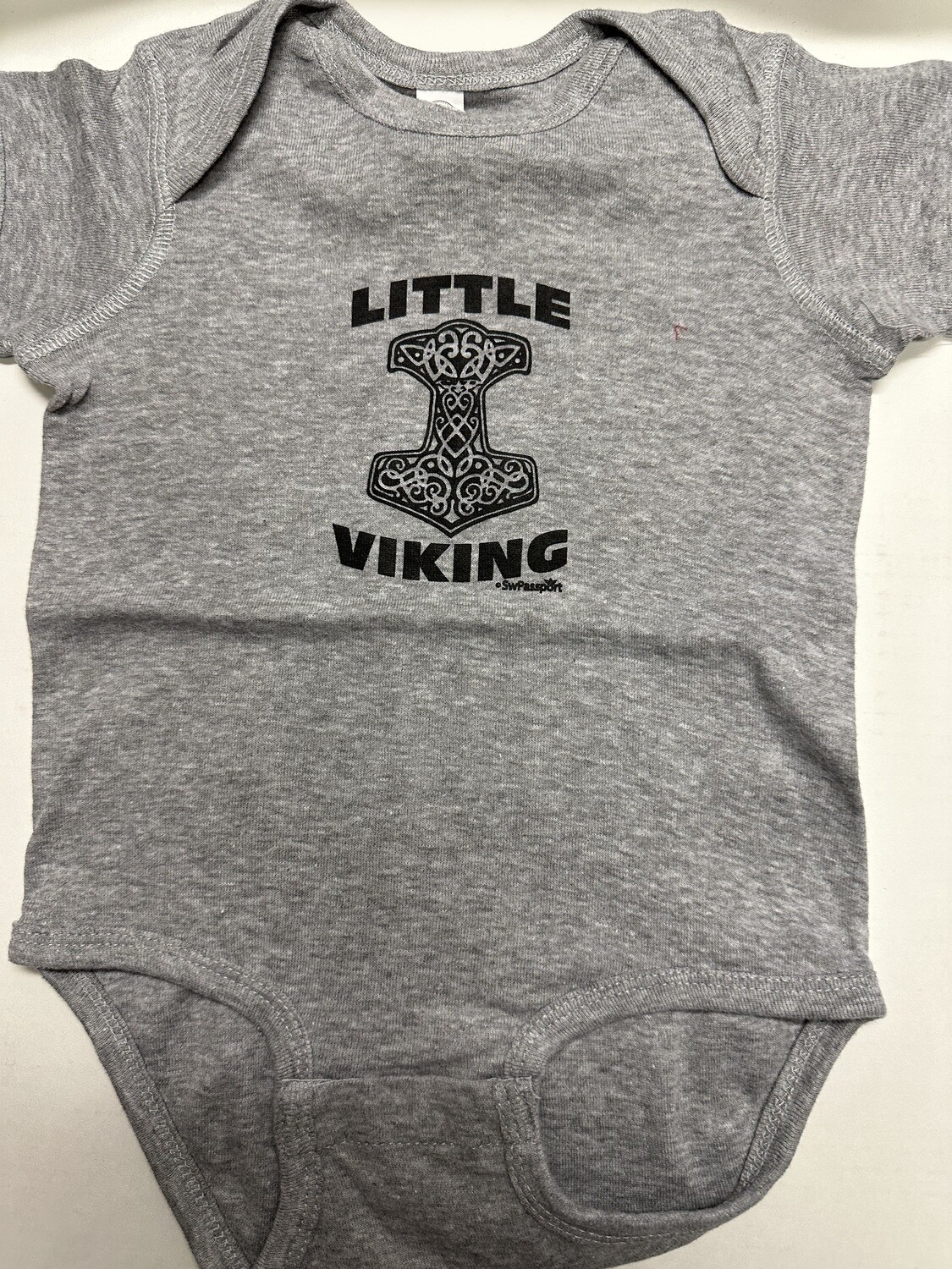 Onesie - Grey Little Viking - 6 Mo.