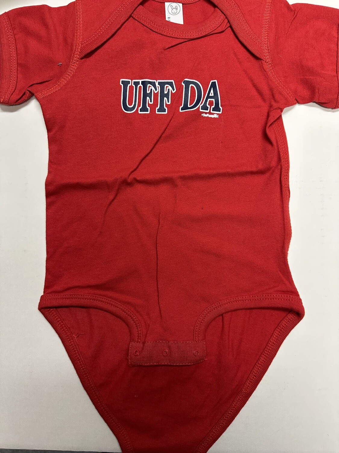Onesie - Red Uff Da - 6 Mo.