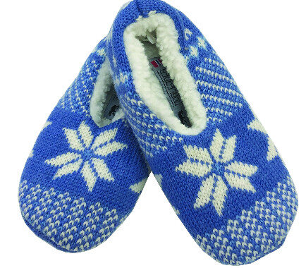 Childrens Slippers Blue Size 6-8