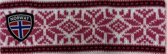 Norway Pink W/stars Headband