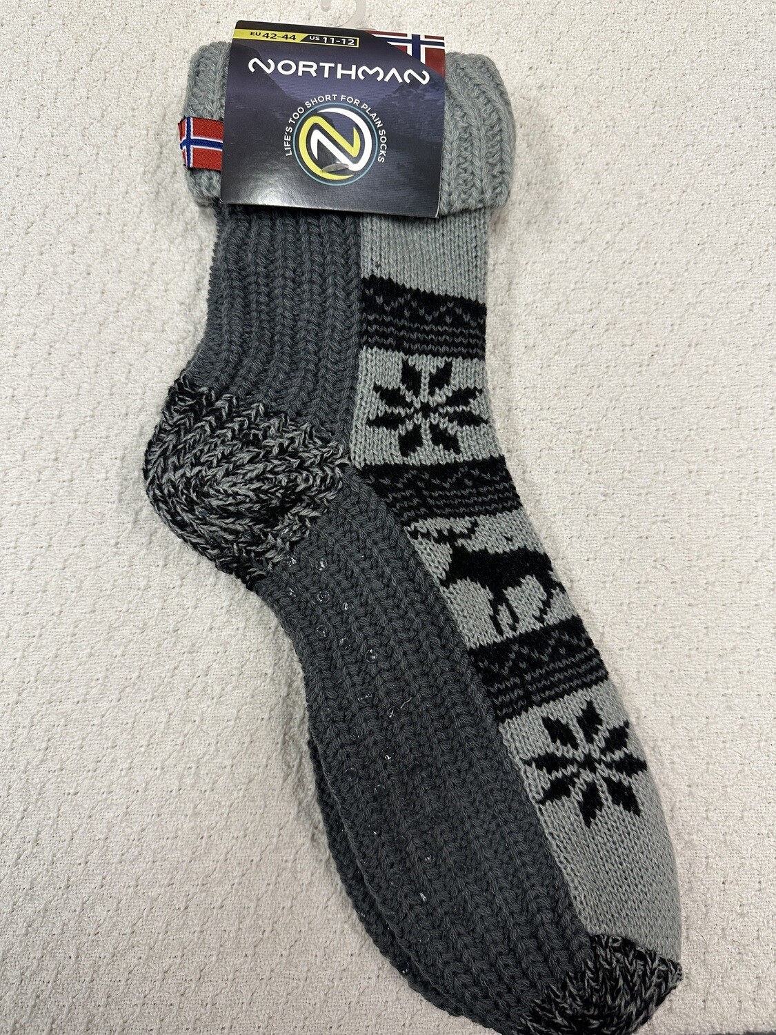Rag Sock Grey Size 42-44