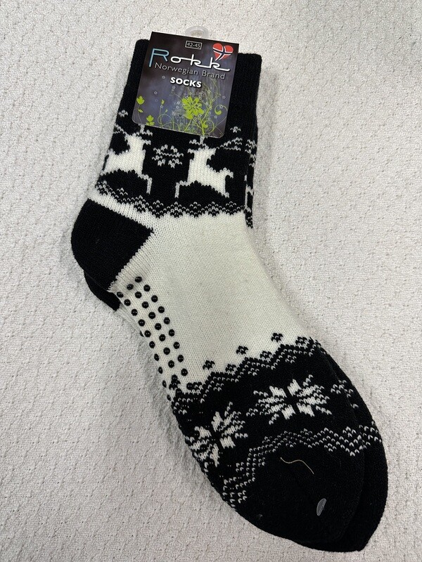 Rag Sock Black White Size 42-45