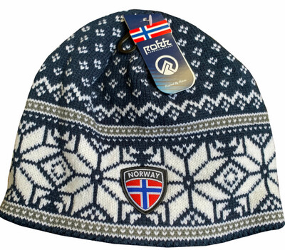 Norway Flag Blue With White Stars Beanie