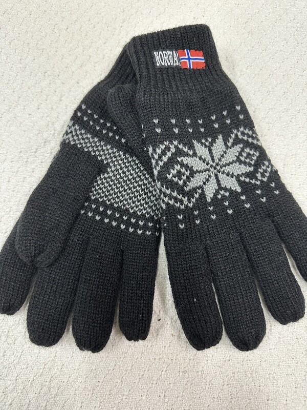 Gloves Knit Black Thinsulate