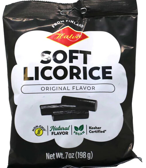 Halva Black Licorice Bag