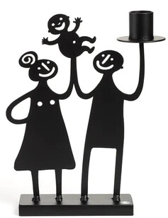 Bengt &amp; Lotta Family candlestick black 