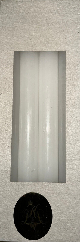 Logum-White Taper Candle Sticks