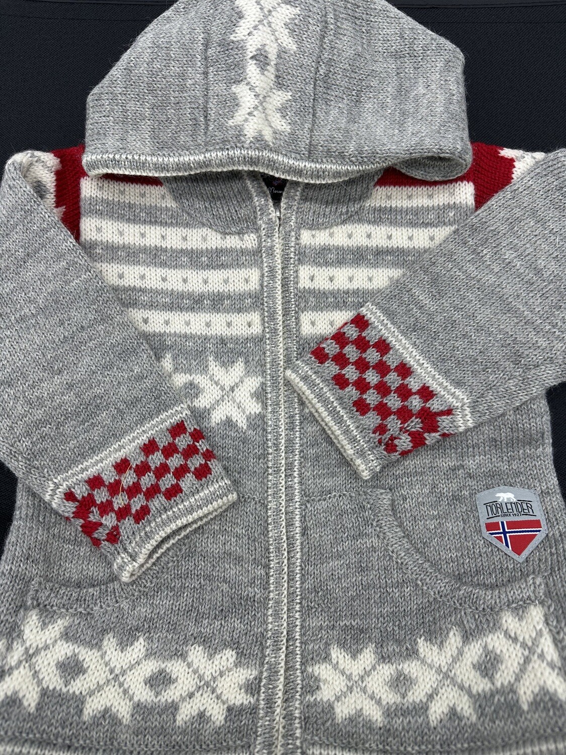 Childrens Cardigan Grey, Size 4