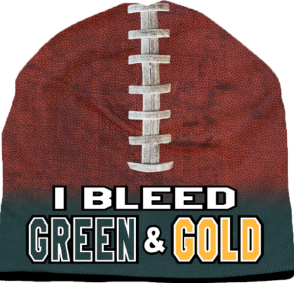 Brief Insanity Green And Gold Beanie