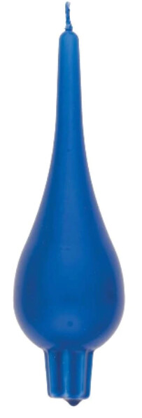 Drop Candle Pair-Medium Blue
