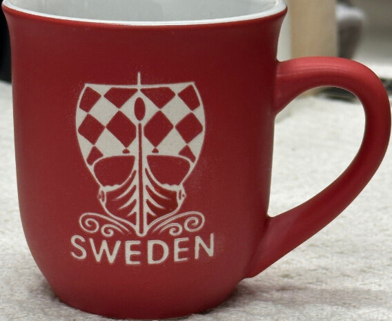 Coffee Cup Sweden Red