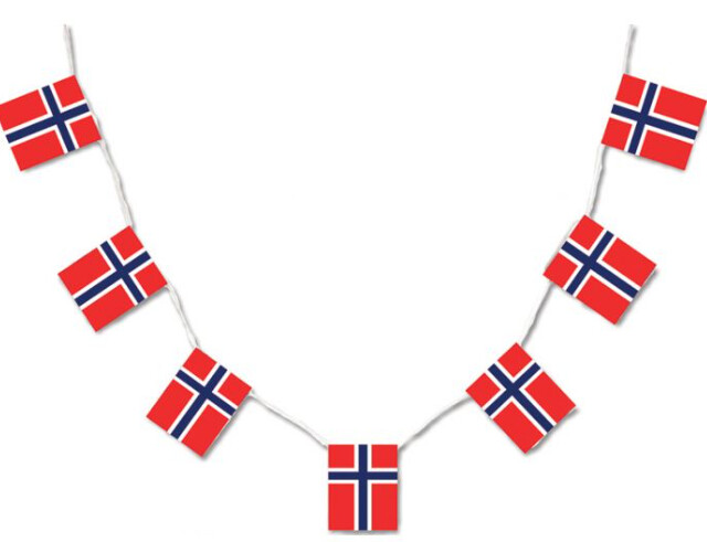 Norwegian Flag Garland