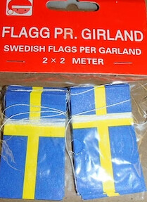 Swedish Flag Garland
