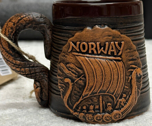 Coffee Cup Ceramic Viking Ship