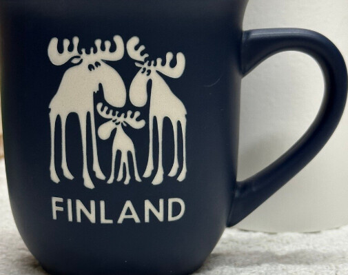 Coffee Cup Ceramic Finland Blue