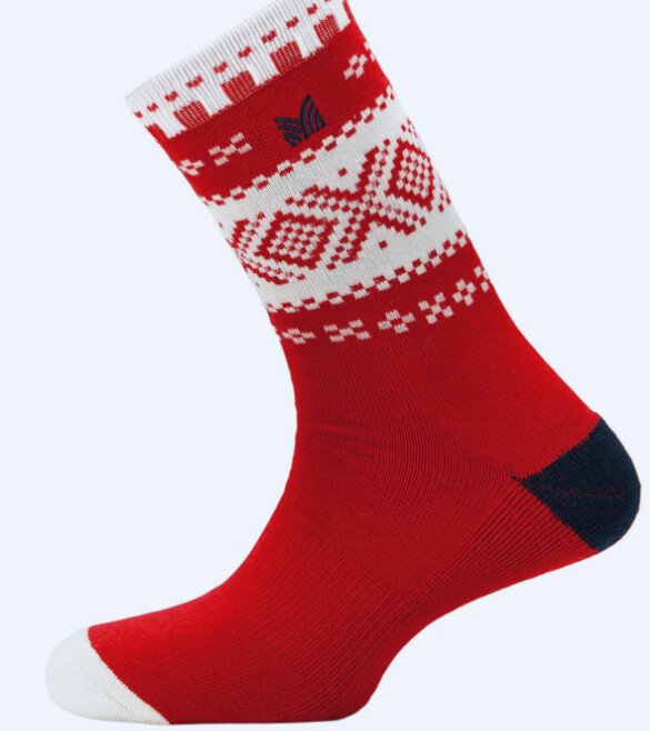 Dale Of Norway Cortina Crew Cut Socks Rasp Off White Navy