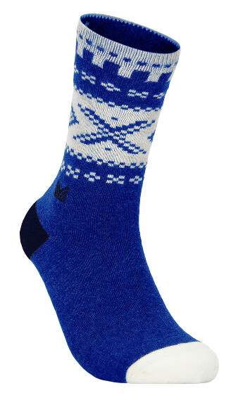 Dale Of Norway Cortina Crew Cut Socks Ultramarine Off White Navy