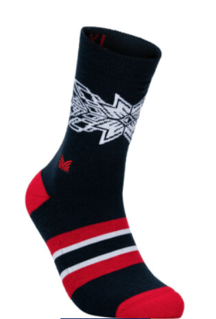 Dale Of Norway Spirit Crew Cut Socks Off White Navy Rasp