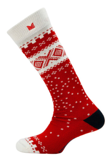 Dale Of Norway Cortina Knee High Socks Raspb Off White