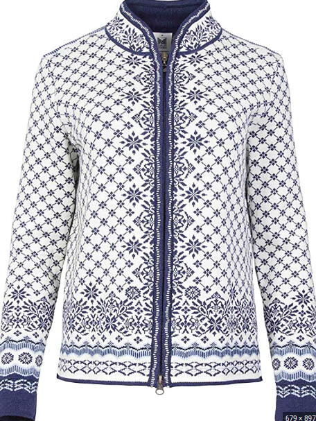 Dale Of Norway Solfrid Fem Jacket Off White Navy S