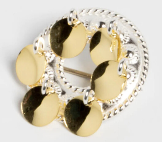 Solje Brooch Gilt White First
