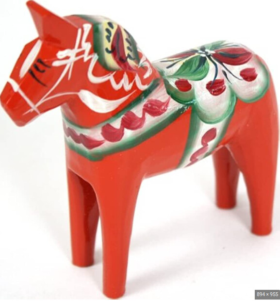 Dala Horse 4&quot; Red