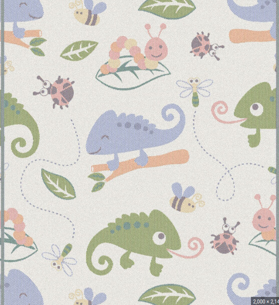 Ekelund Chameleon Baby Blanket 27&quot; X30&quot;