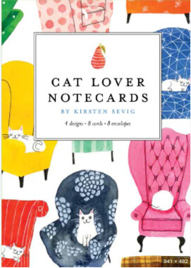 Cat Lovers Notecards By Kristen Sevig