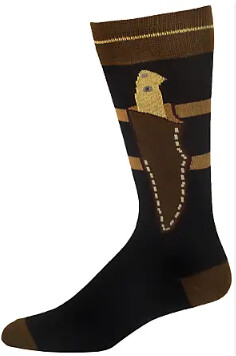 Socks Mens Boot Knife Black