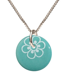 Scherning Flora Necklace Marine/White