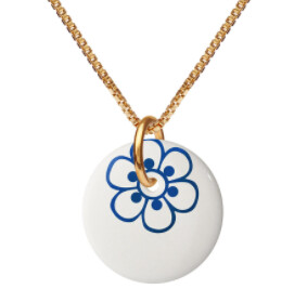 Scherning Flora Necklace White/marine