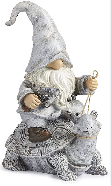 Roman Gnome Riding Turtle