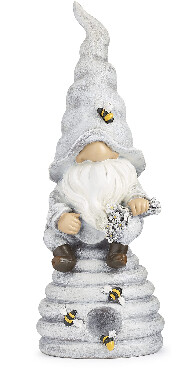 Roman 13.75" Gnome With Bee Hive