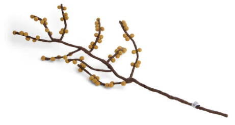 Felt Branch With Yellow Berries