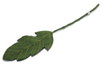 Felt Big Green Leaf Branch