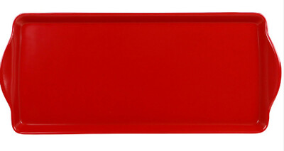 Gift Chalet Serving Tray for Scandinavian Swedish Almond Cake #2386 Red 14 3/4 " x 6 1/2"