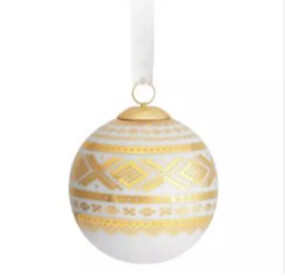 Porsgrund-Porcelain  Gold Ornament/Marius