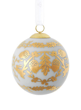 Porsgrund-Porcelain Ornament/Pinecones & Acorns