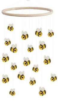 Felt Mobile Bees