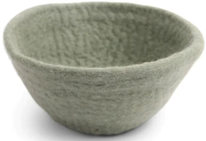 Felt Green Bowl