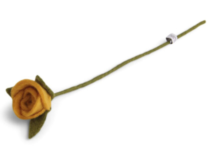 Felt Rose Yellow