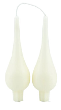 Drop Candle 7&quot; White