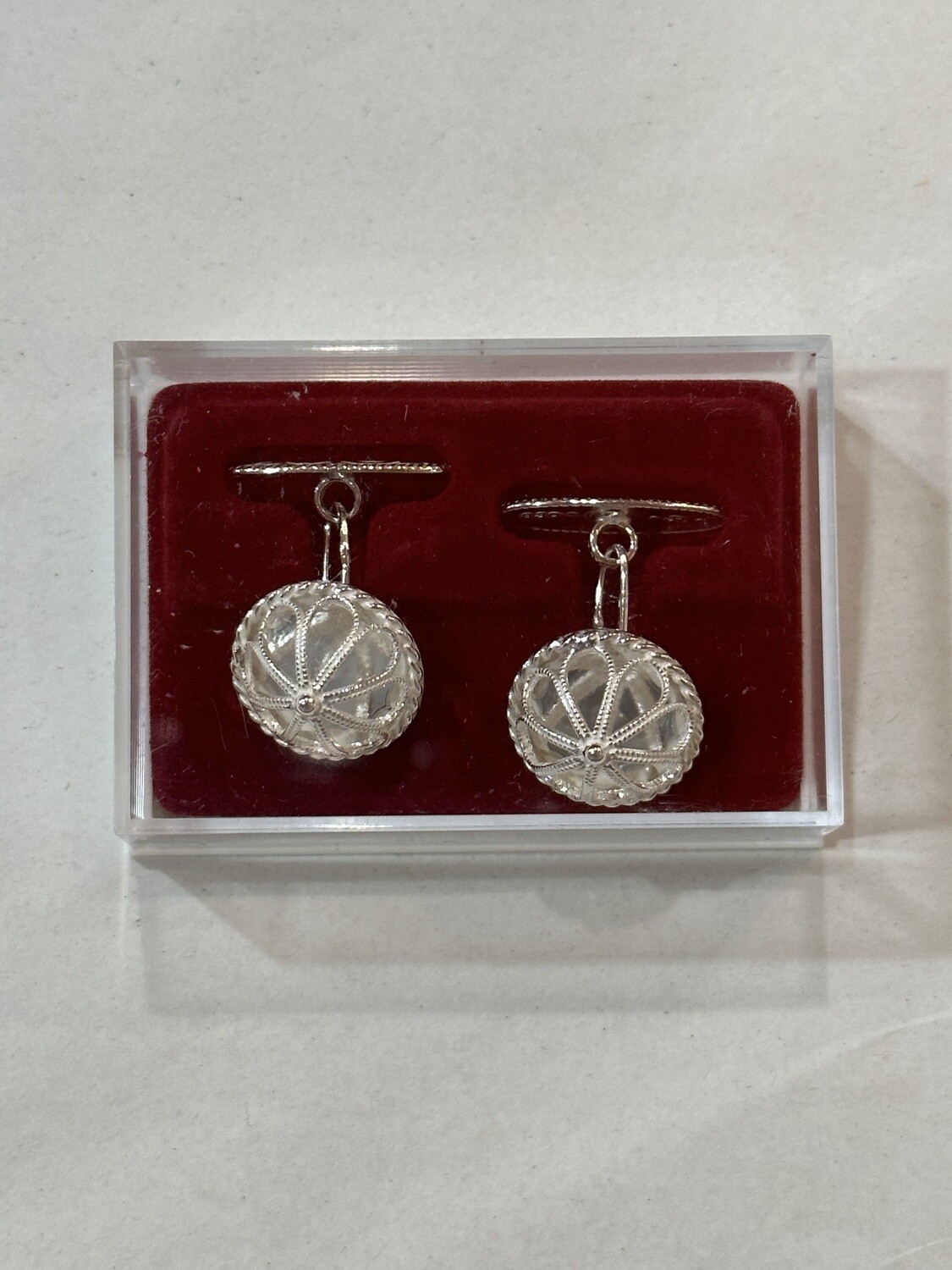 Solje Cuff Links White